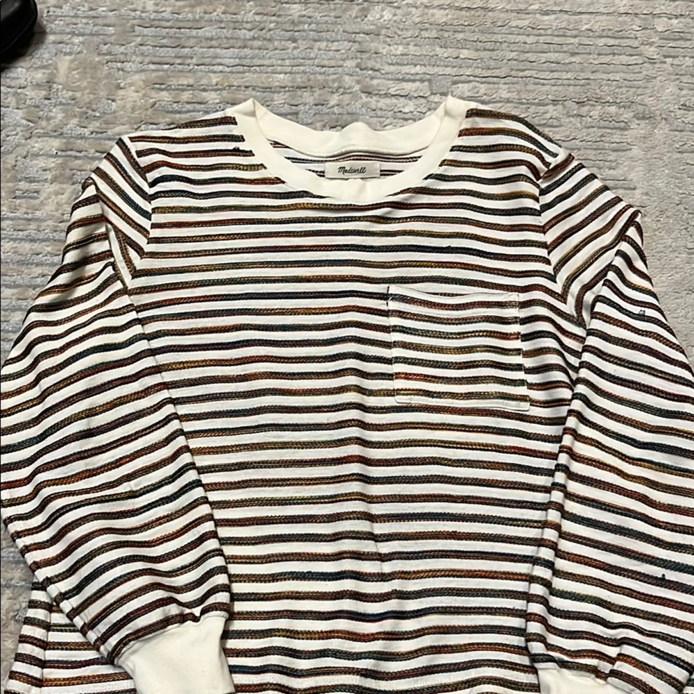 Madewell Multicolor Striped Crewneck